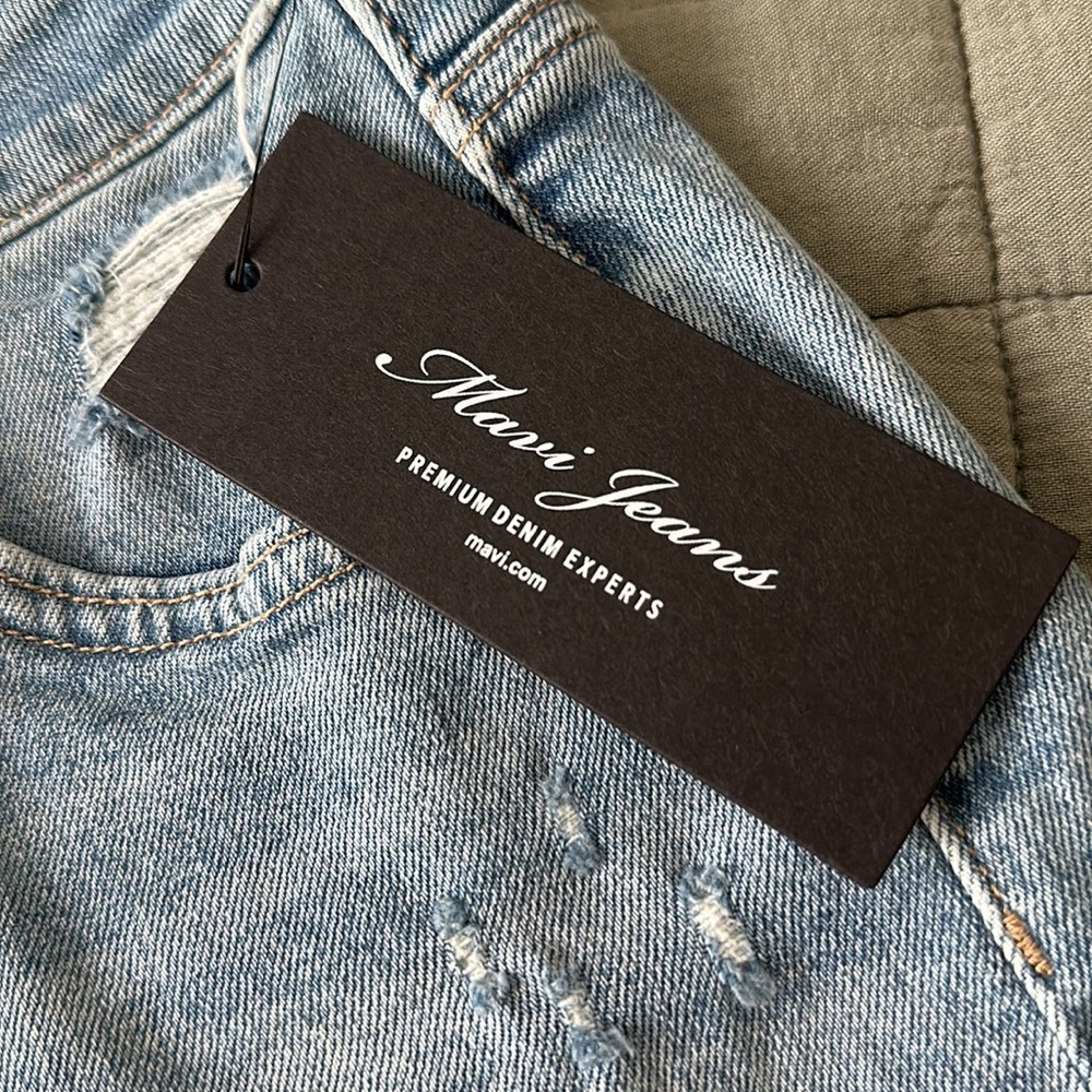 High Rise Denim Shorts - Picture 3 of 5